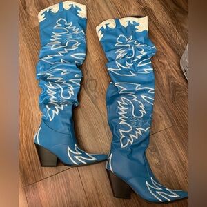 DENIM LOVE BANDIT COWGIRL BOOT